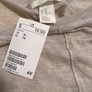 NWT h&m xtra long sweater